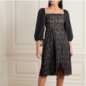 ALICE + OLIVIA Taina Swiss-dot tulle dress